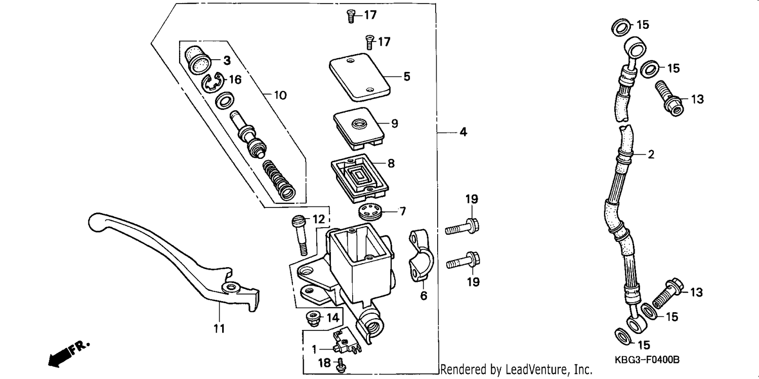 FR. BRAKE MASTER CYLINDER
