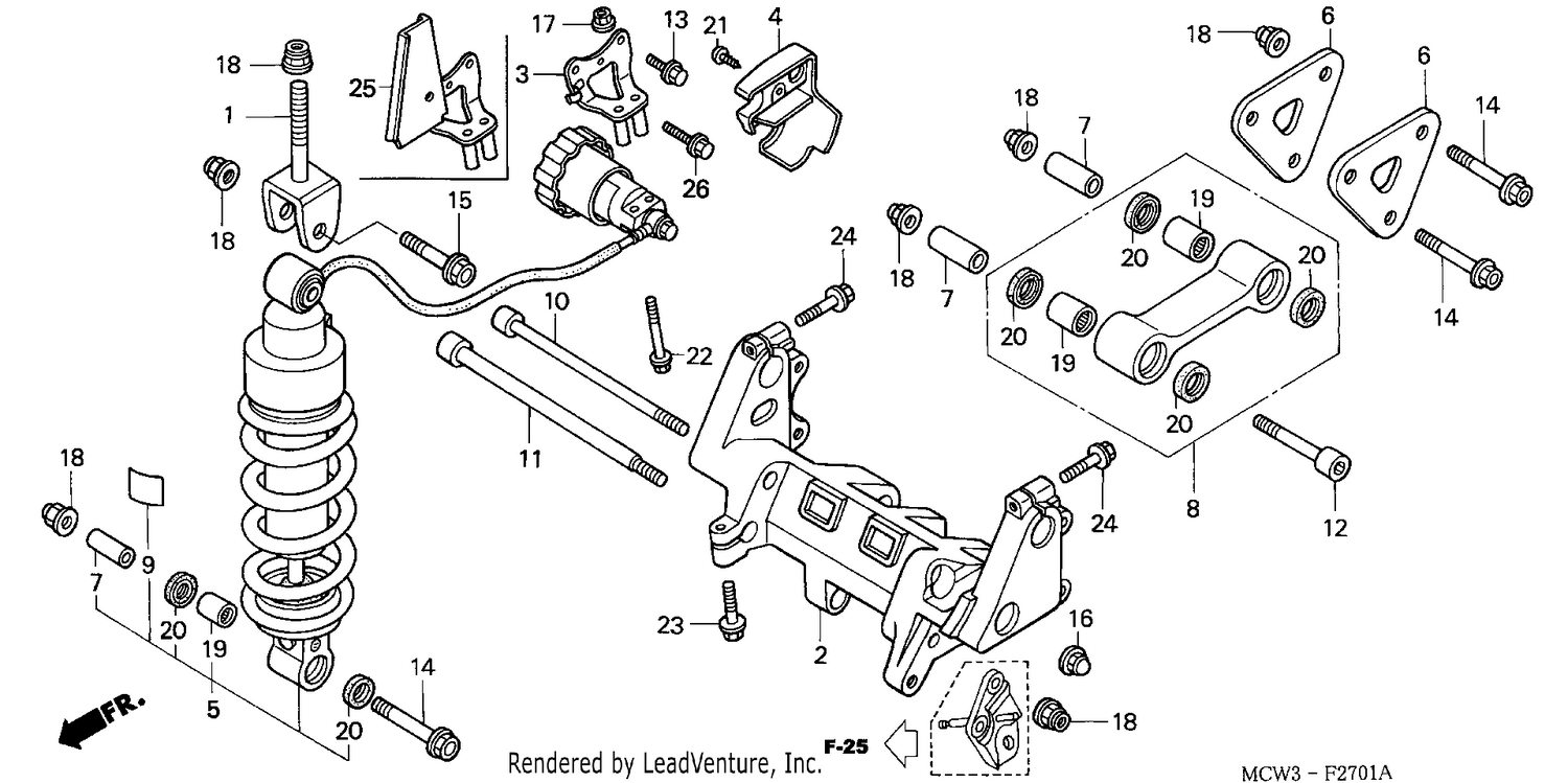 REAR CUSHION (VFR800A)
