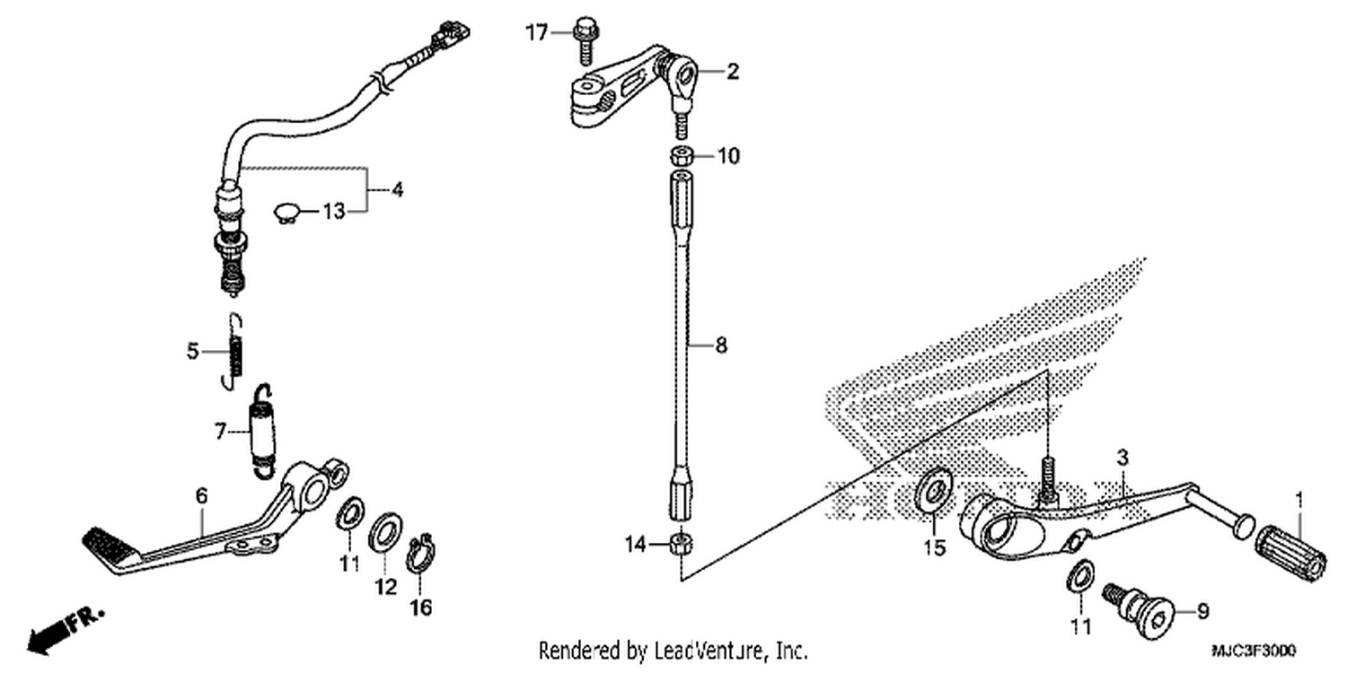  BRAKE PEDAL/CHANGE PEDAL
