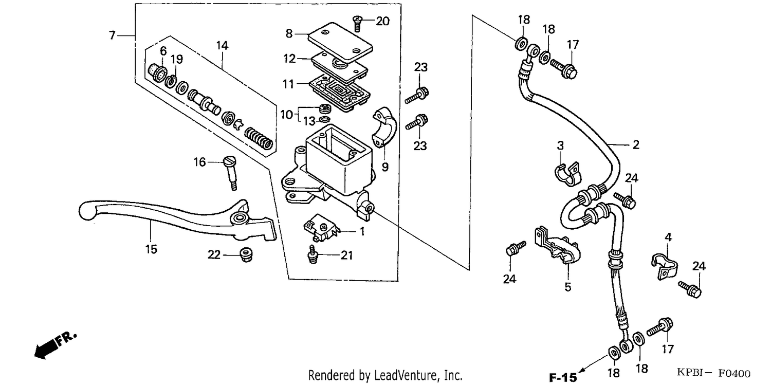 FR. BRAKE MASTER CYLINDER
