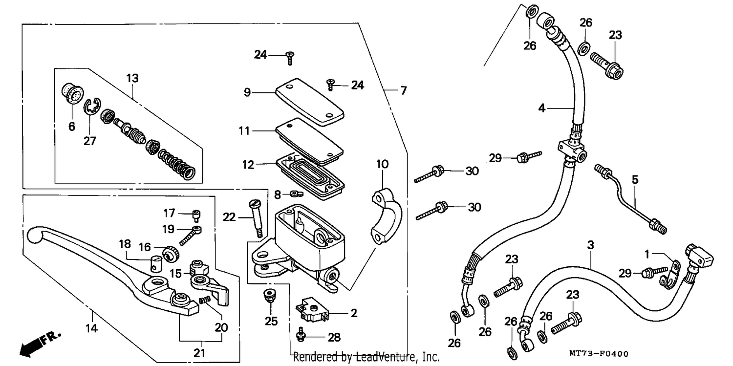 FR. BRAKE MASTER CYLINDER