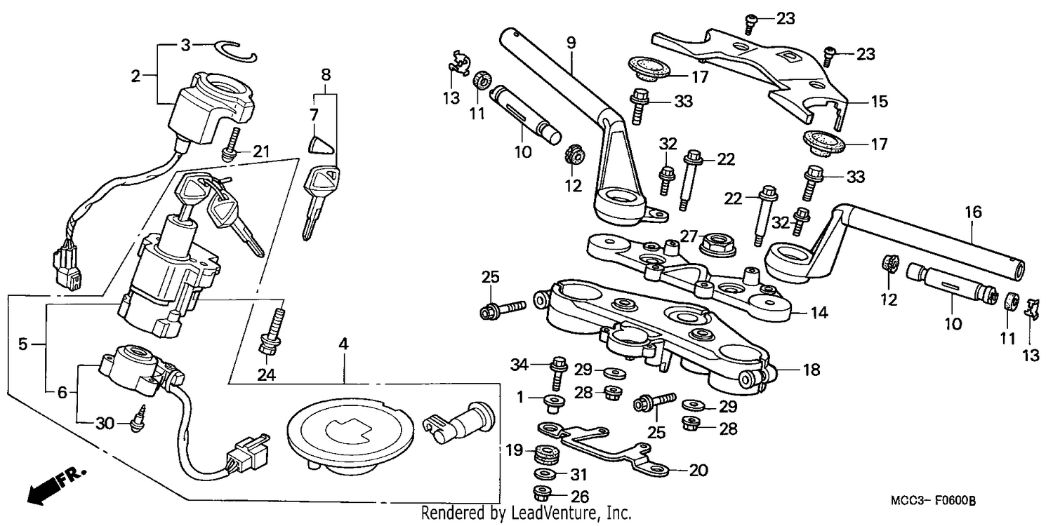 HANDLE PIPE/TOP BRIDGE