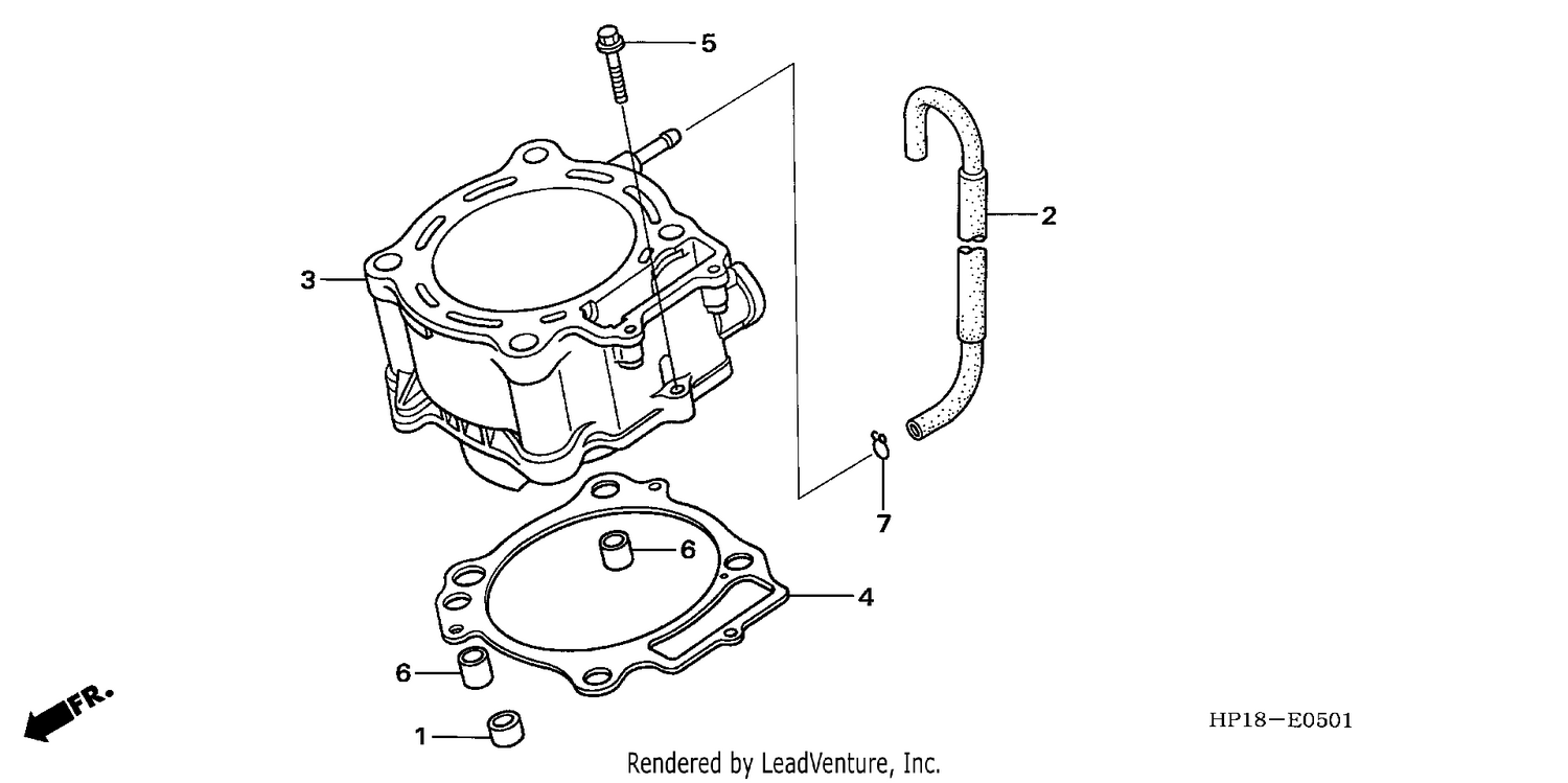 CYLINDER (TRX450R6,7,8/ER6,7,8)
