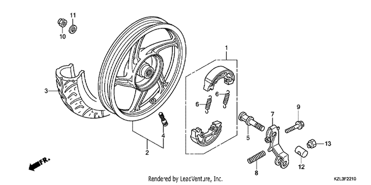  10 REAR WHEEL