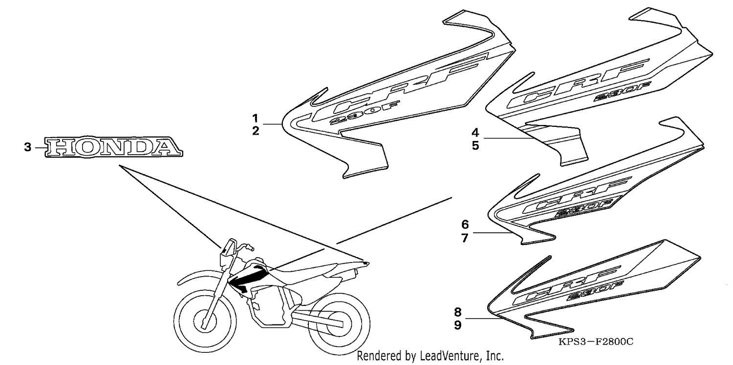 STRIPE/MARK (CRF230F3/4/5/6)