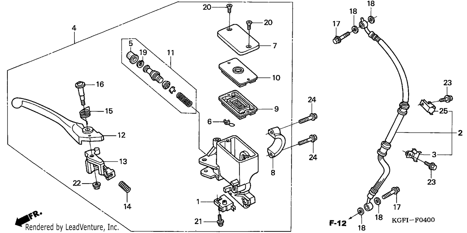 FR. BRAKE MASTER CYLINDER