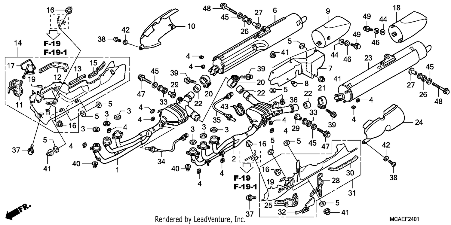 EXHAUST MUFFLER (EXCEPT G L1800-BR)