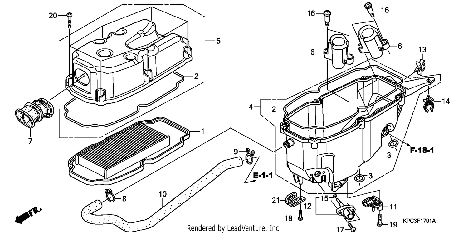 AIR CLEANER (XL125V7/8)