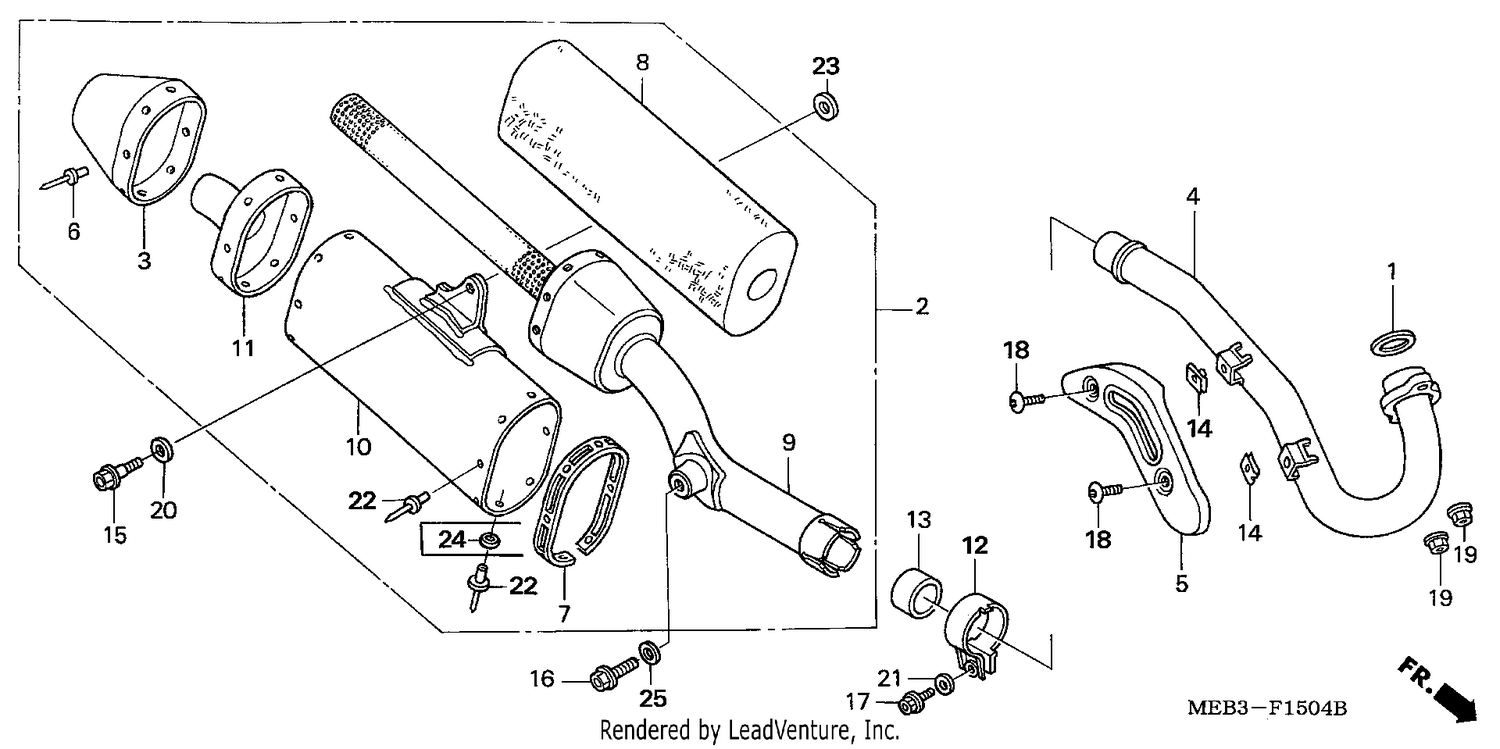 EXHAUST MUFFLER (CRF450R4,5)