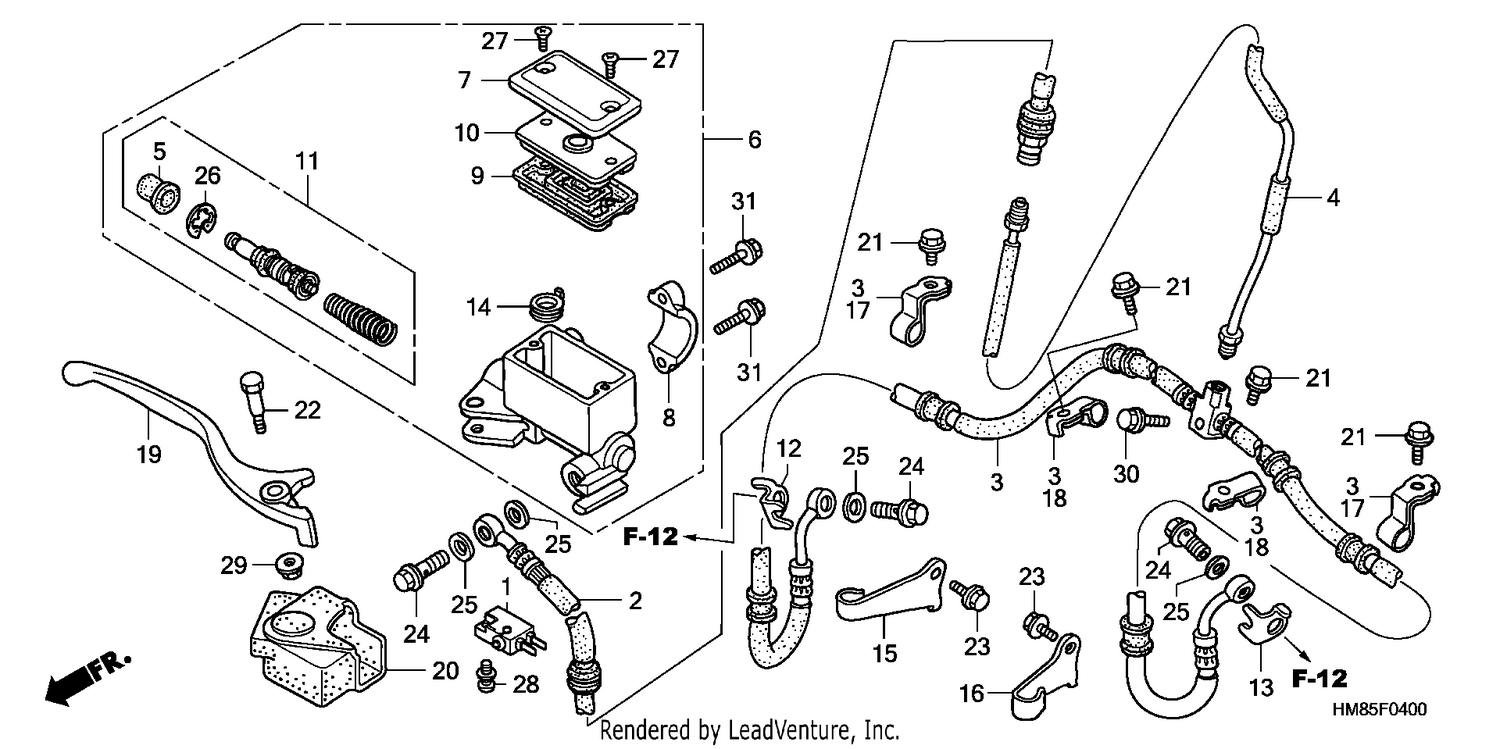 FR. BRAKE MASTER CYLINDER