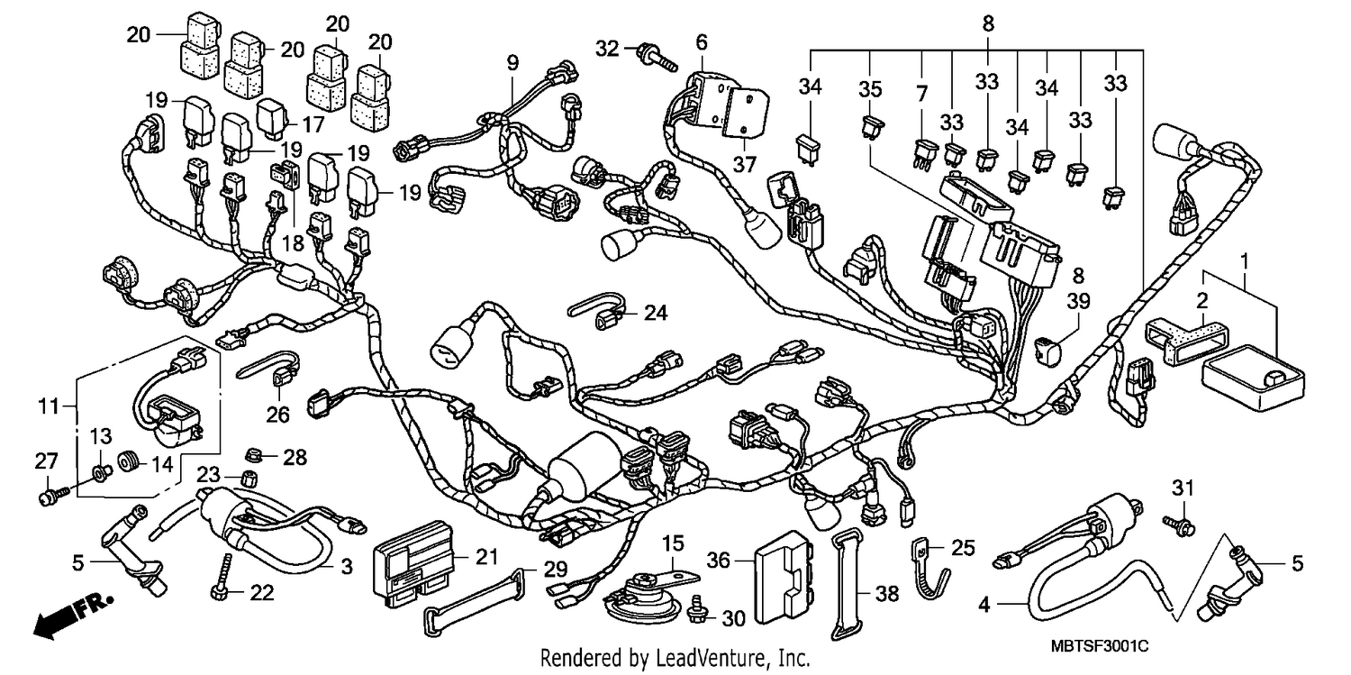 WIRE HARNESS (XL1000VA)