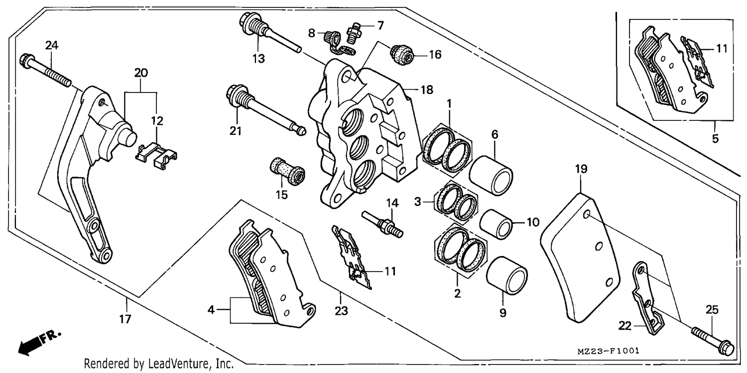 FRONT BRAKE CALIPER (2)