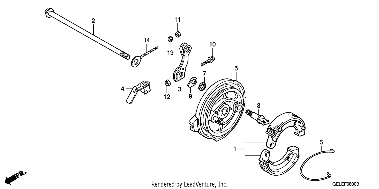 REAR BRAKE PANEL