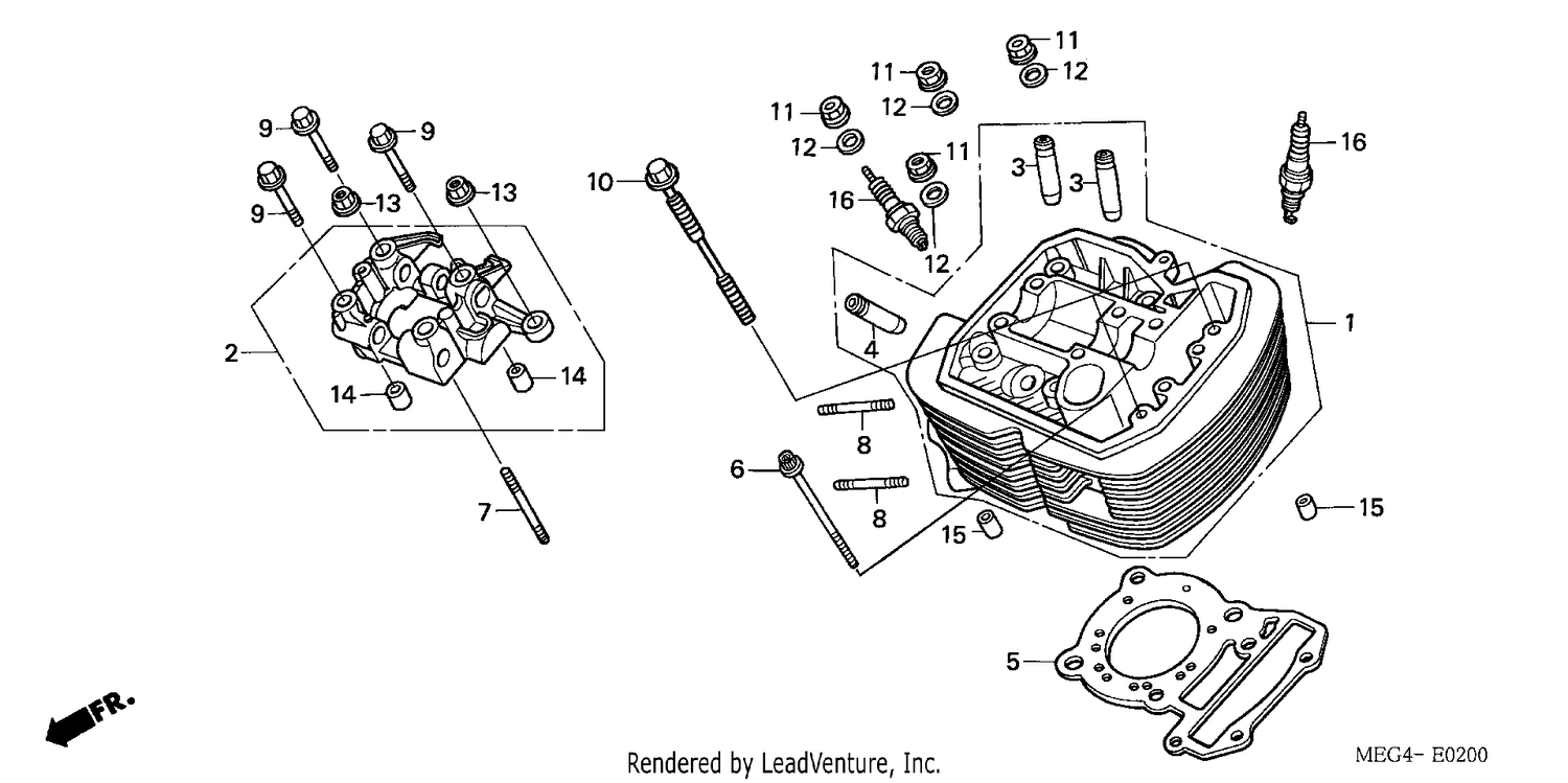 FRONT CYLINDER HEAD
