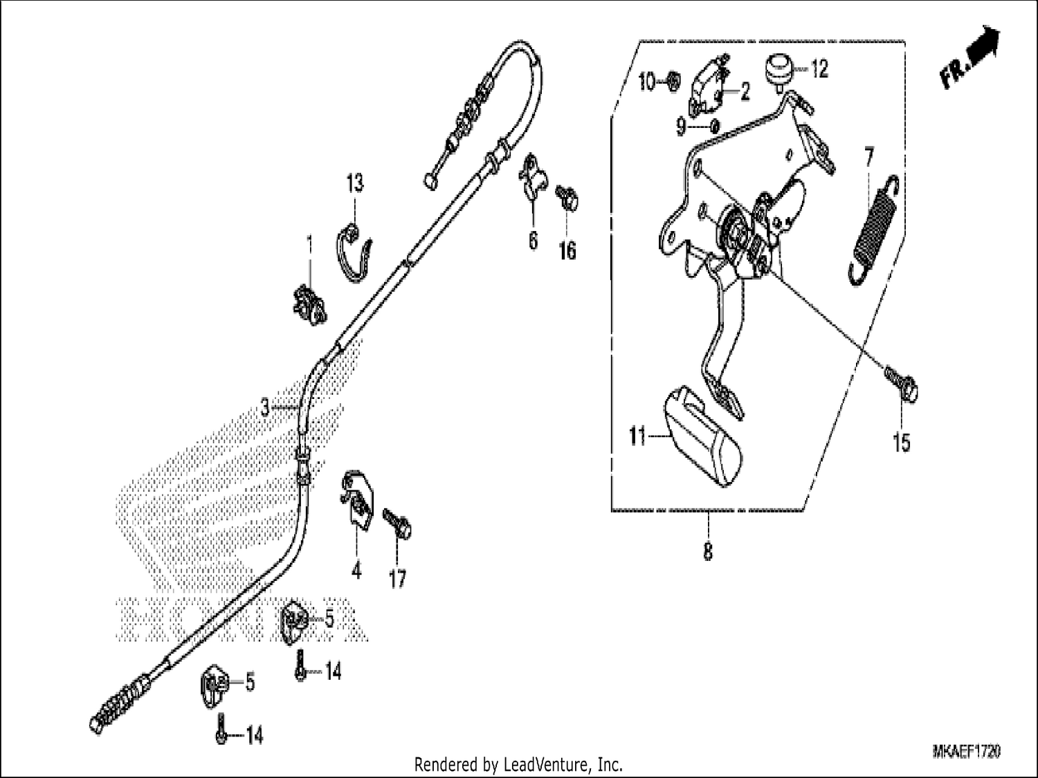  20 PARKING BRAKE LEVER