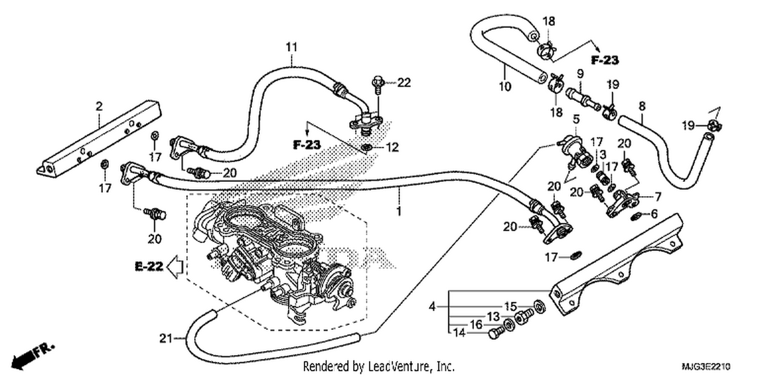  10 THROTTLE BODY (TUBING)
