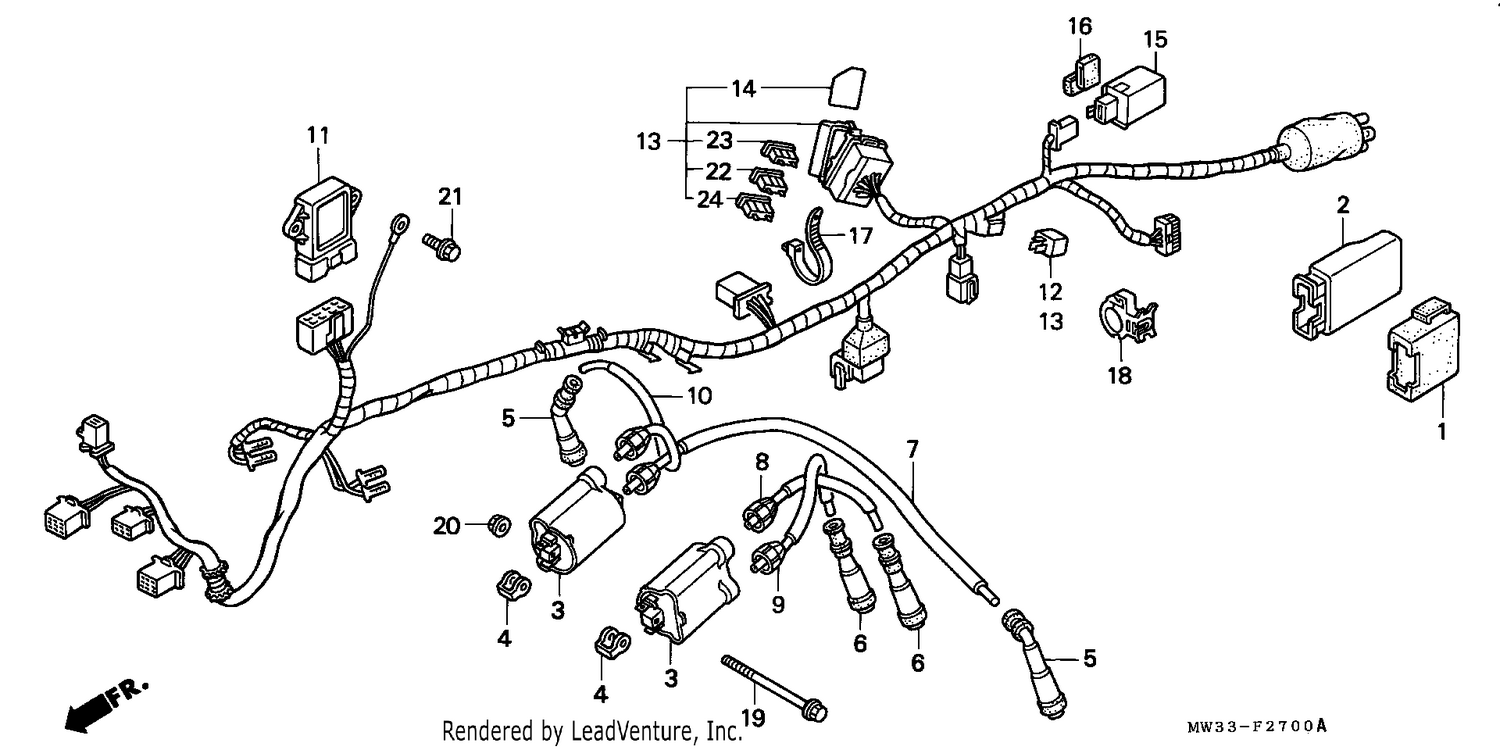 WIRE HARNESS (CB750)