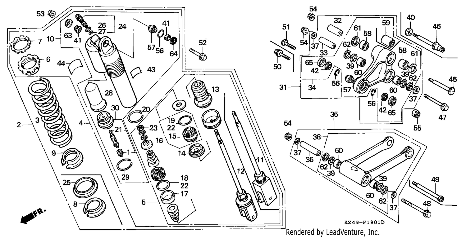 REAR CUSHION (CR125RM/RN/RP/RR)