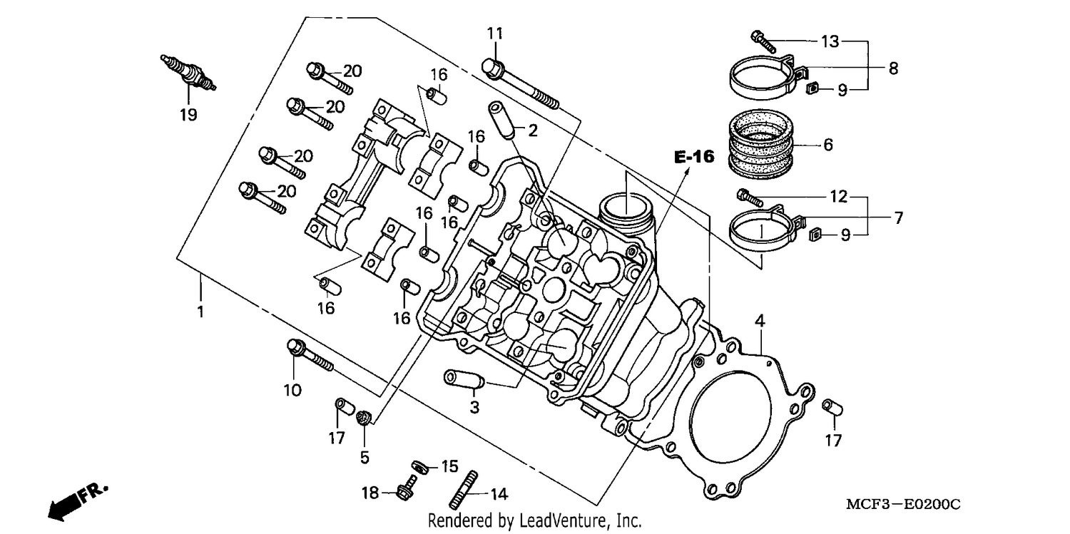 FRONT CYLINDER HEAD