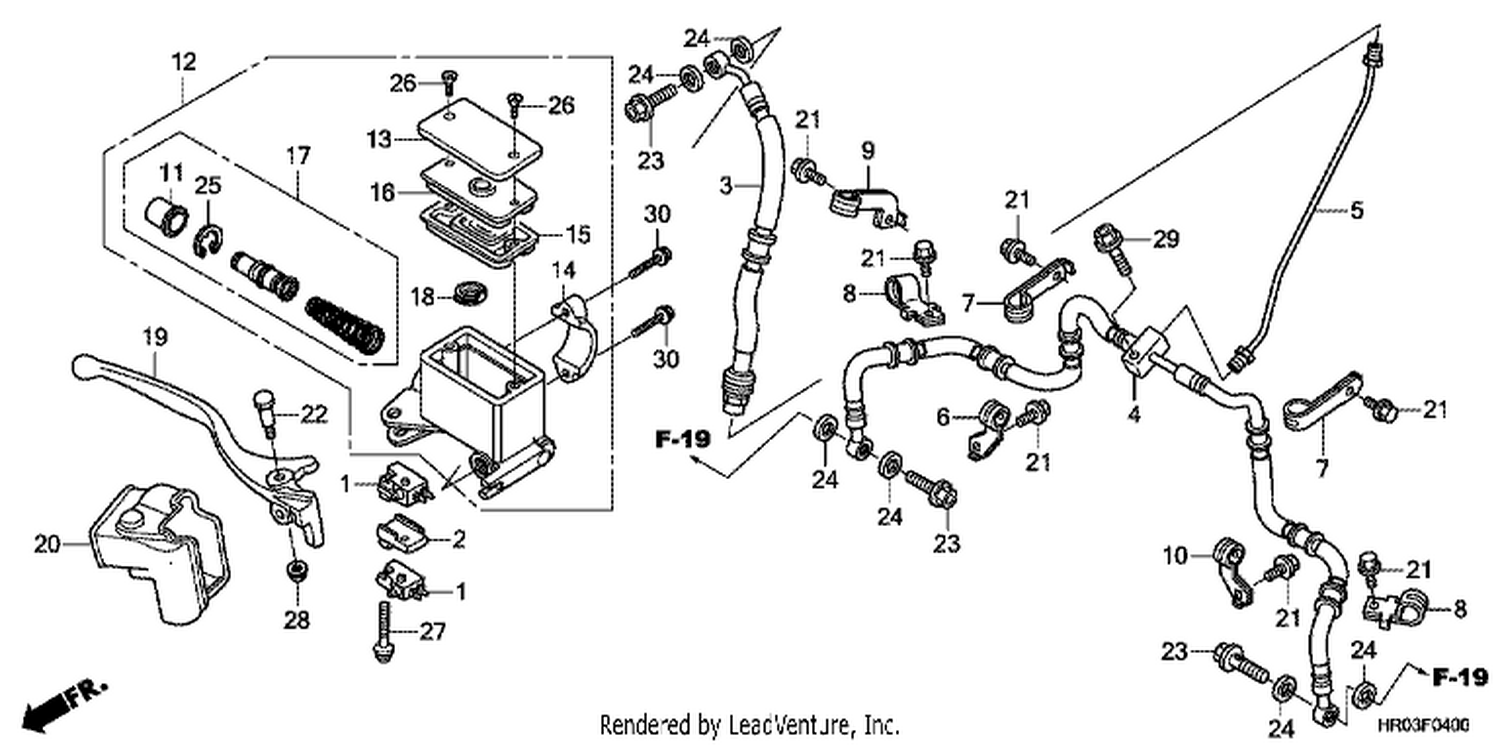  FRONT BRAKE MASTER CYLI NDER
