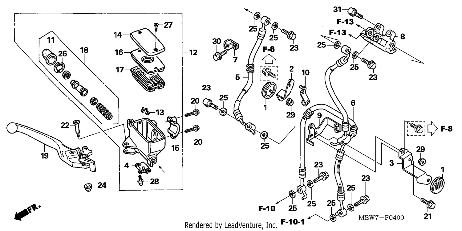 FR. BRAKE MASTER CYLINDER