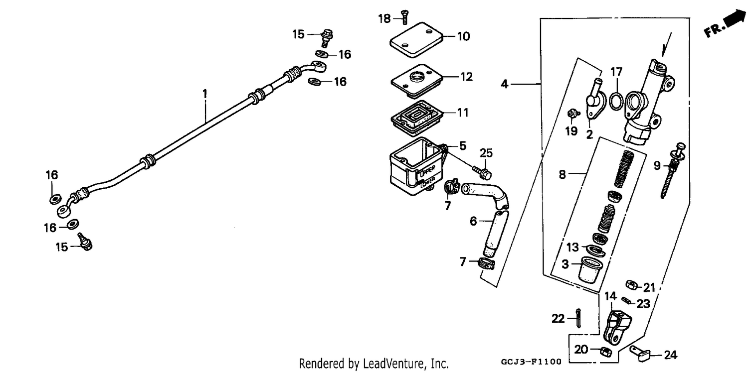 REAR BRAKE MASTER CYLINDER