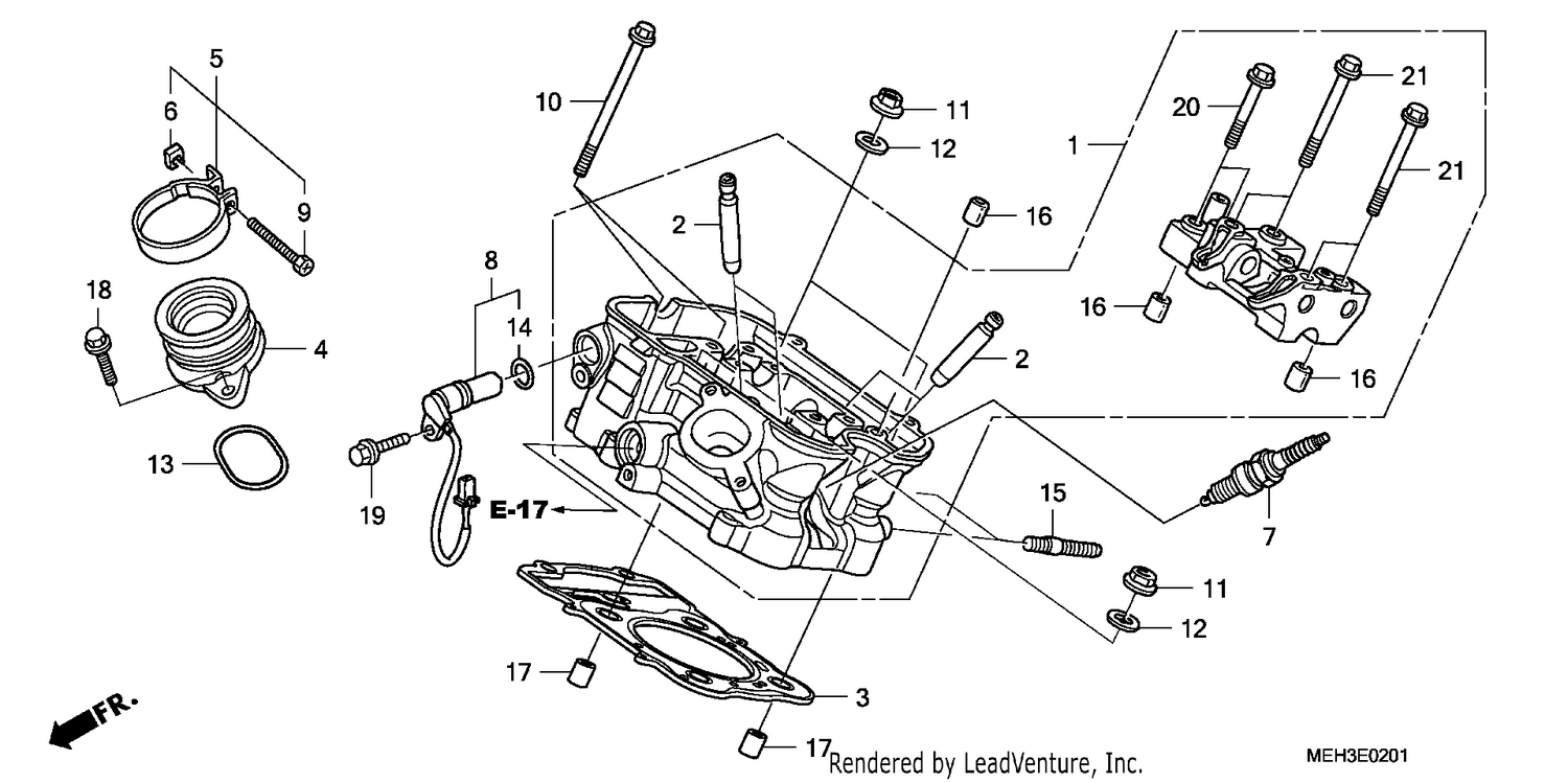 REAR CYLINDER HEAD