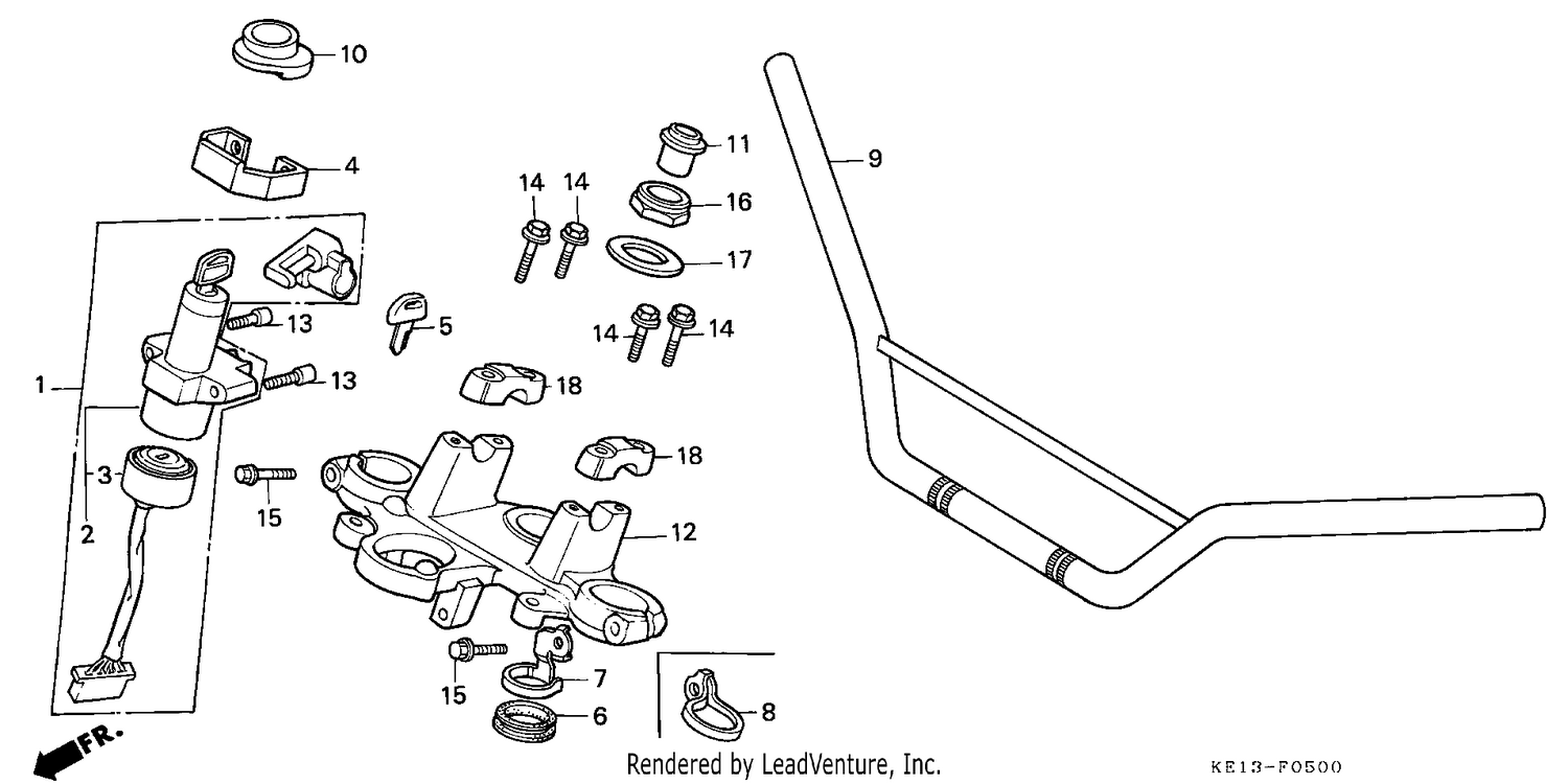 HANDLE PIPE/TOP BRIDGE