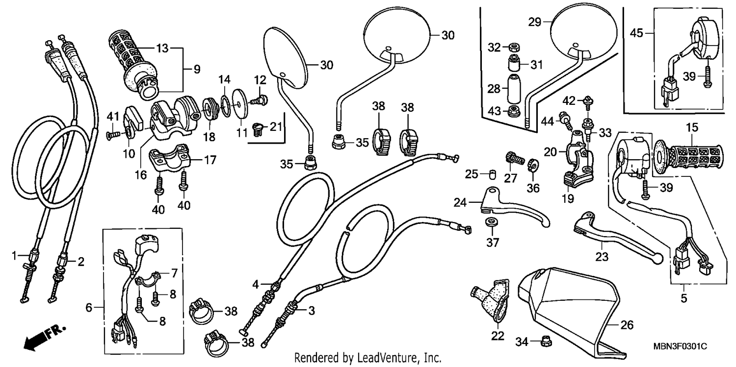 HANDLE LEVER/SWITCH/ CABLE (DK/ED/U)