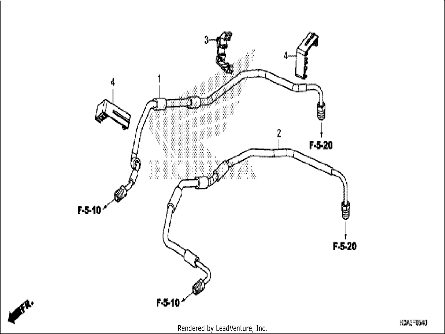  40 FRONT BRAKE PIPE
