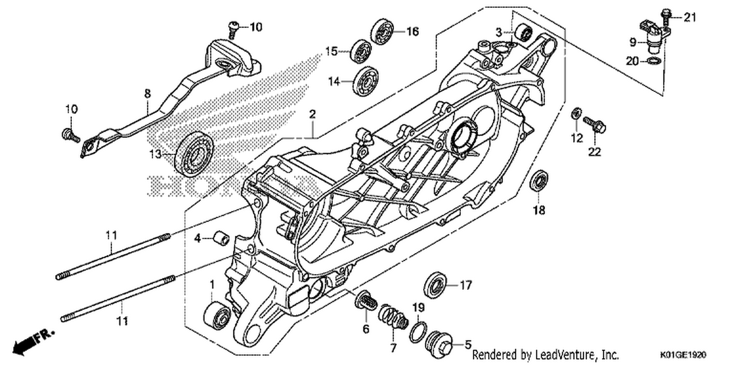  20 LEFT CRANKCASE