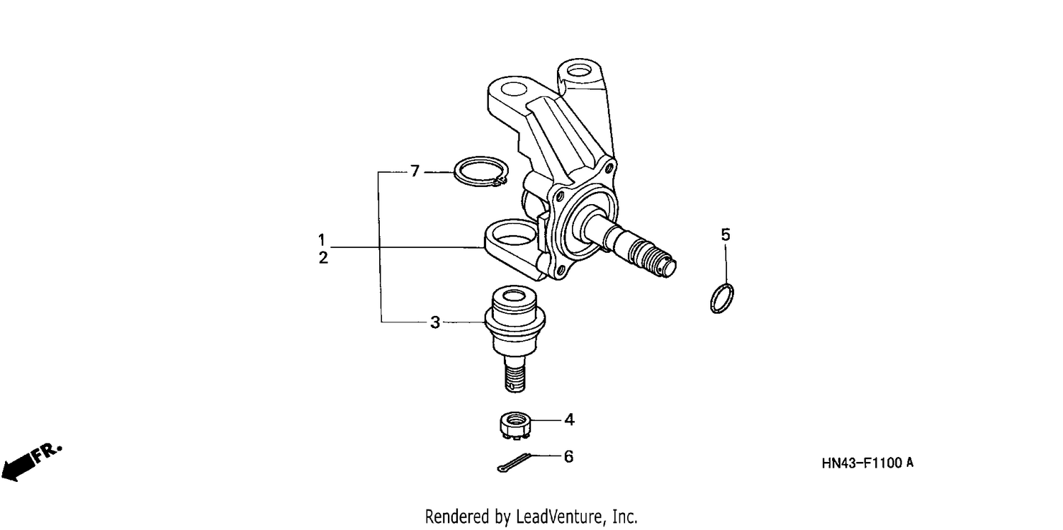 KNUCKLE (TRX350TM/TE)