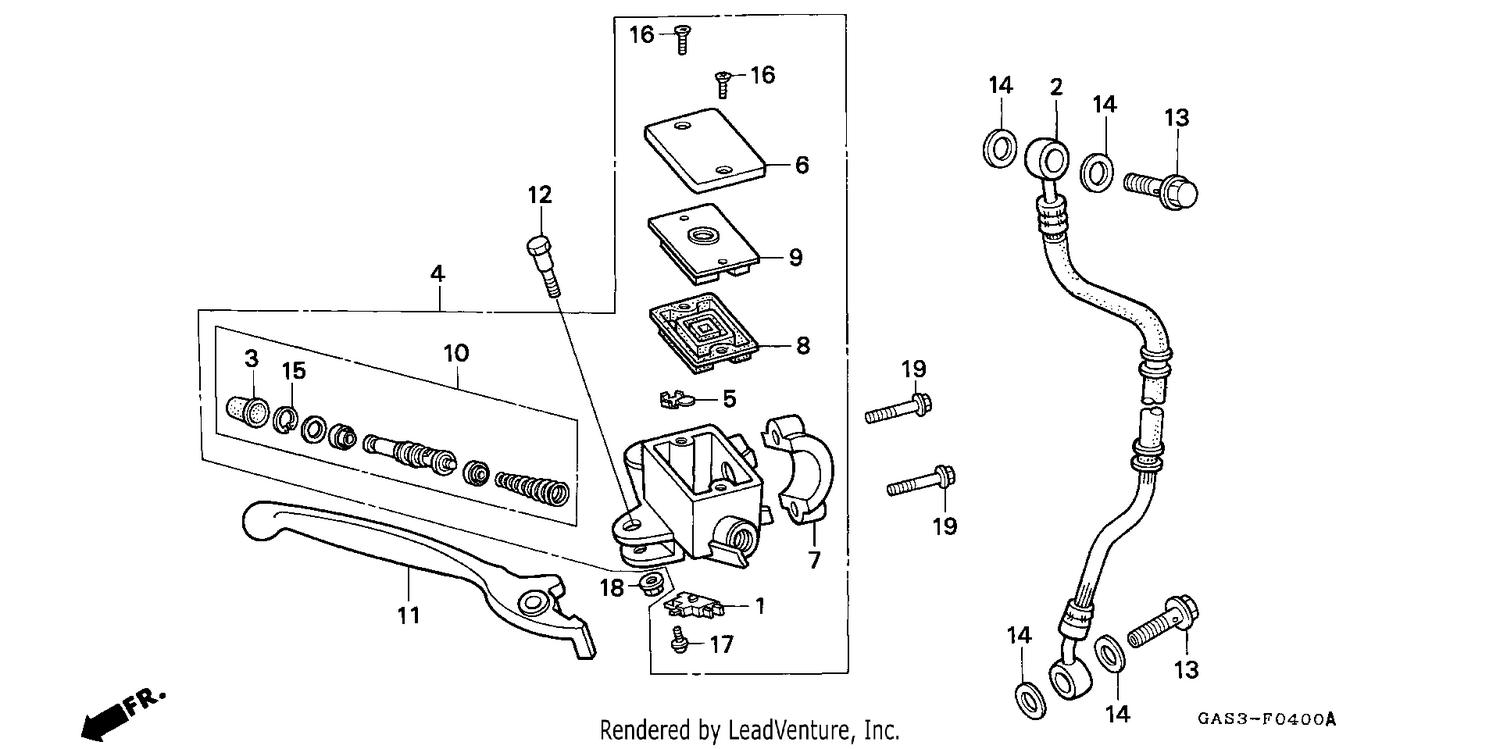 FR. BRAKE MASTER CYLINDER