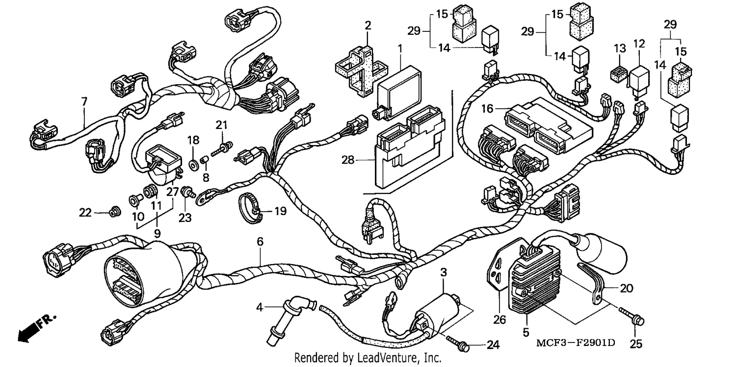 WIRE HARNESS (REAR)