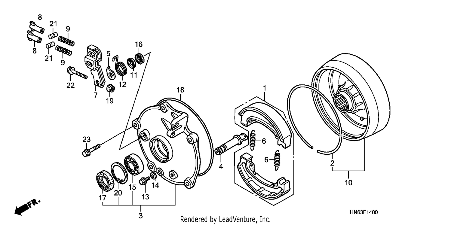 REAR BRAKE DRUM
