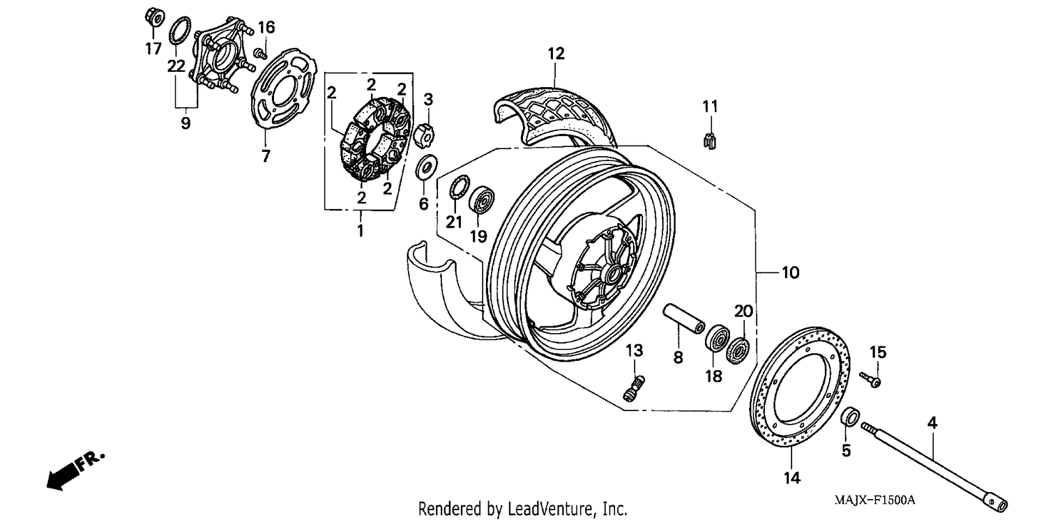 REAR WHEEL (ST1100)