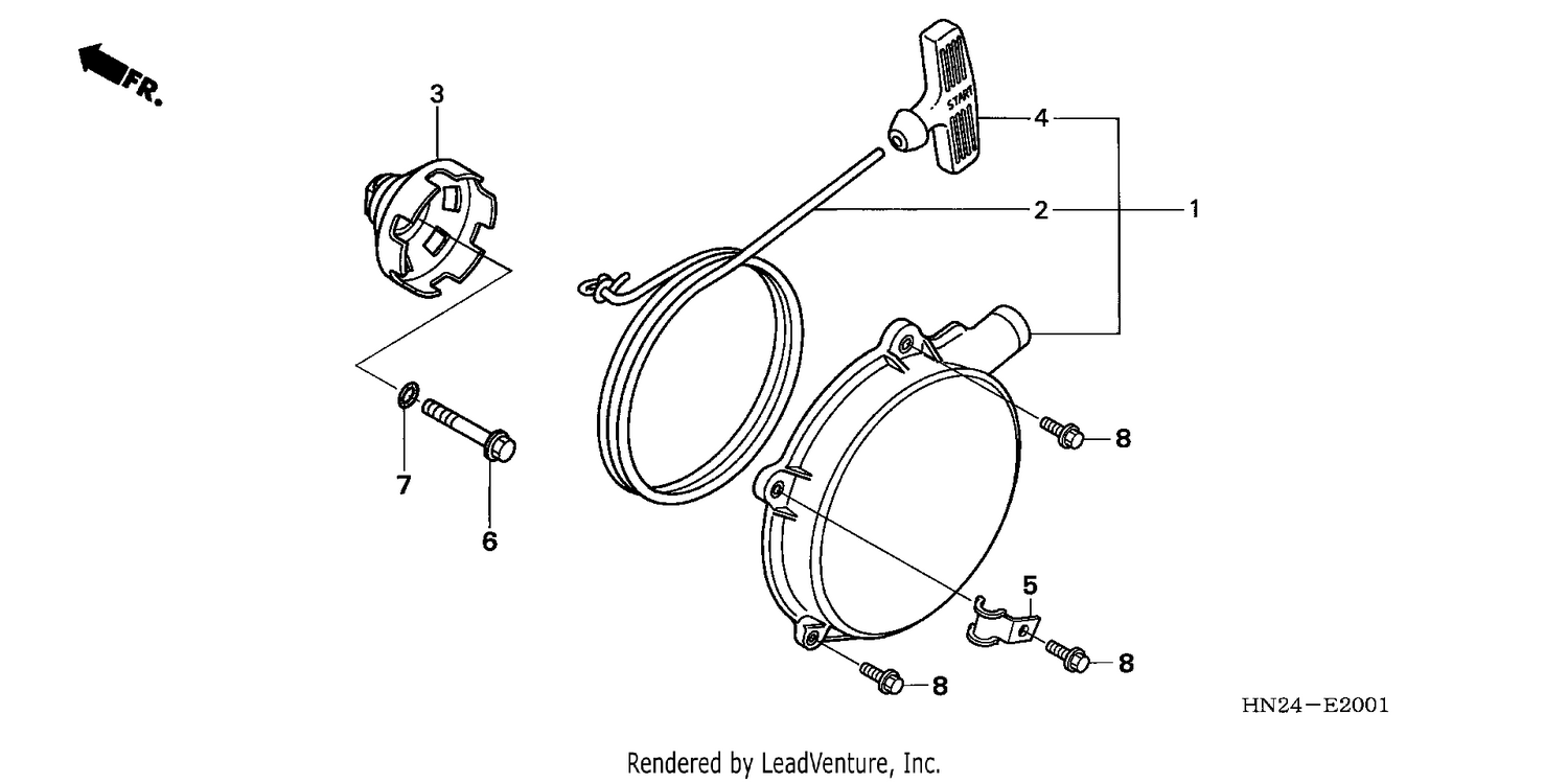 RECOIL STARTER (TRX500FA5/6/7/8)