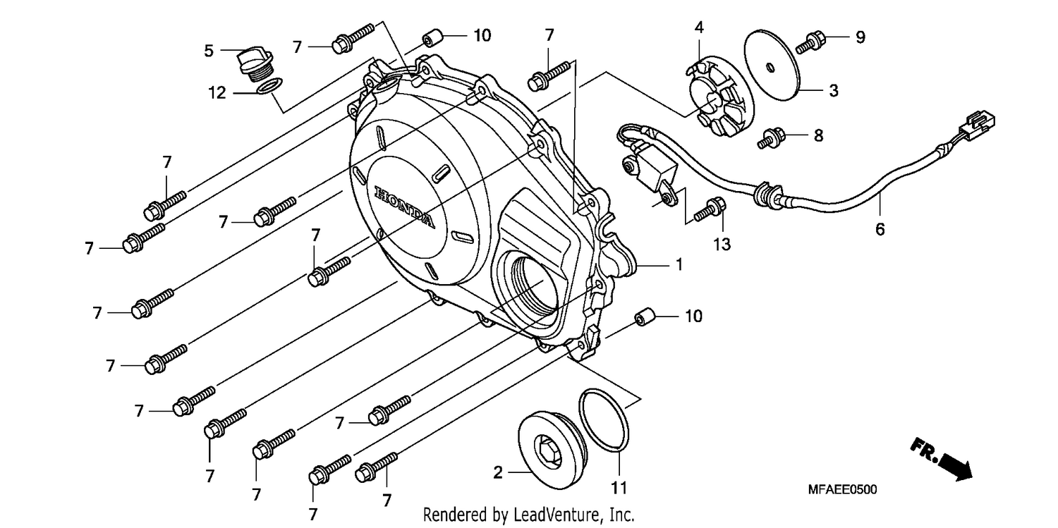 RIGHT CRANKCASE COVER