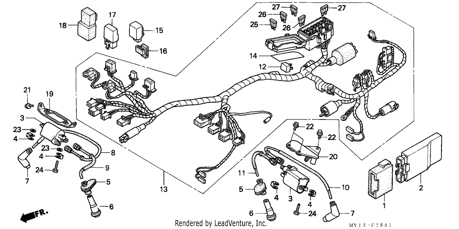 WIRE HARNESS/ IGNITION COIL (2)