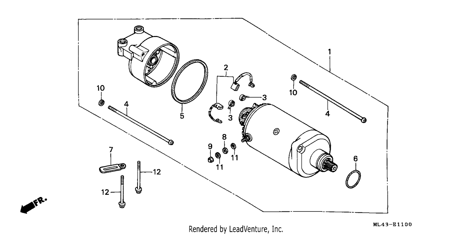 STARTING MOTOR (CB350SG/CB450SG)