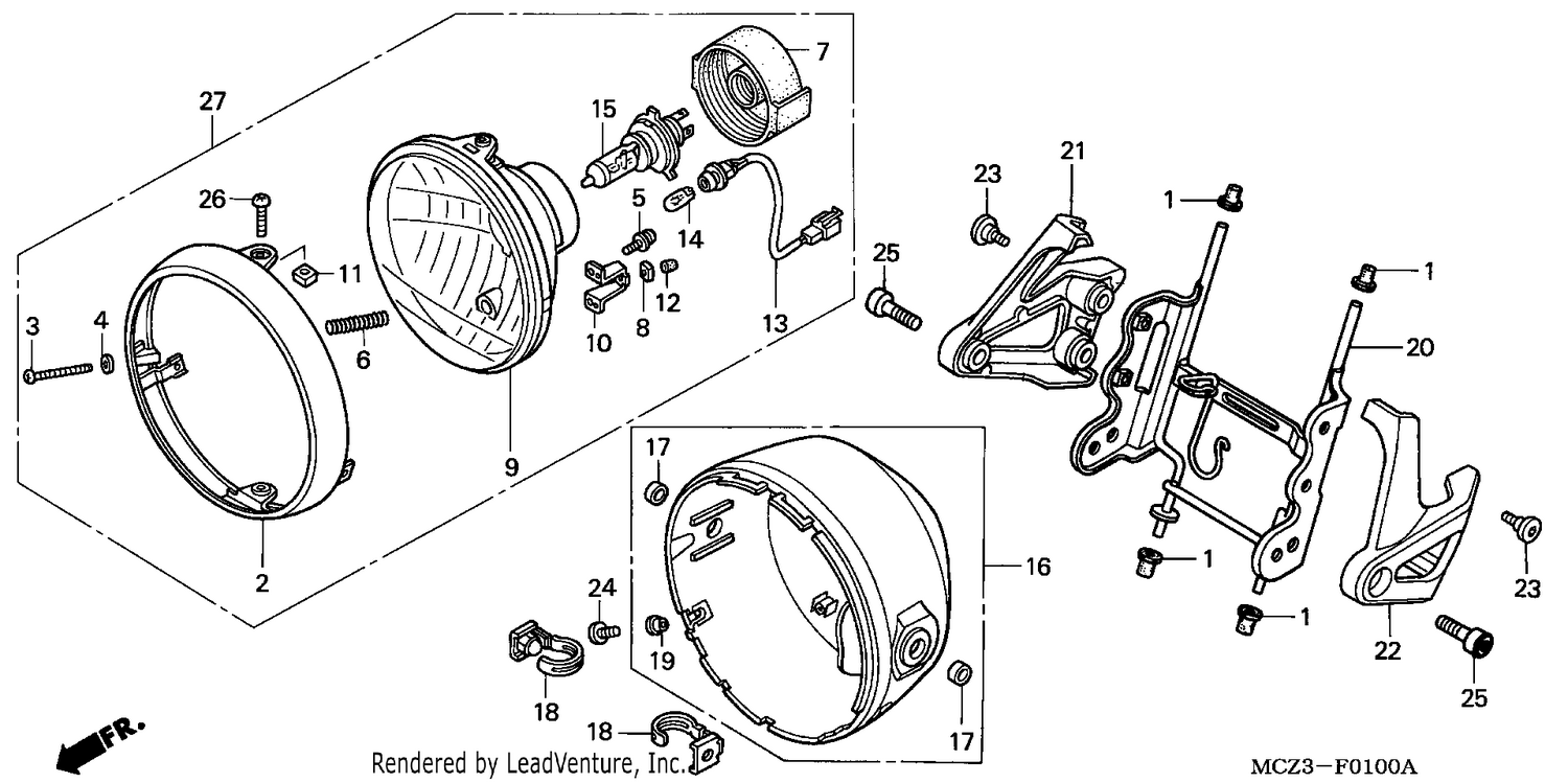 HEADLIGHT (E/ED/EK/F/G/H/KO)