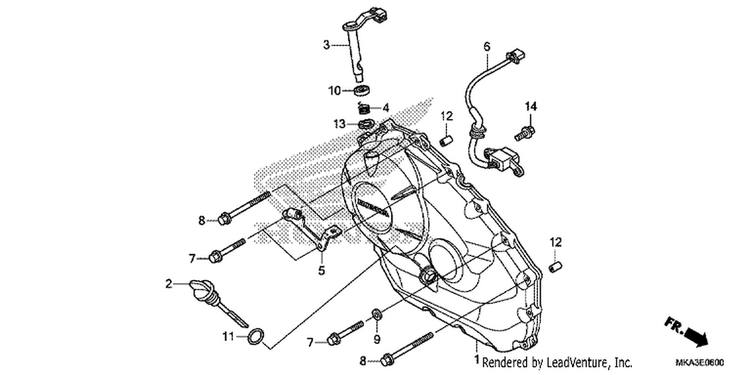  RI GHT CRANKCASE COVER (NC750X/ XA)