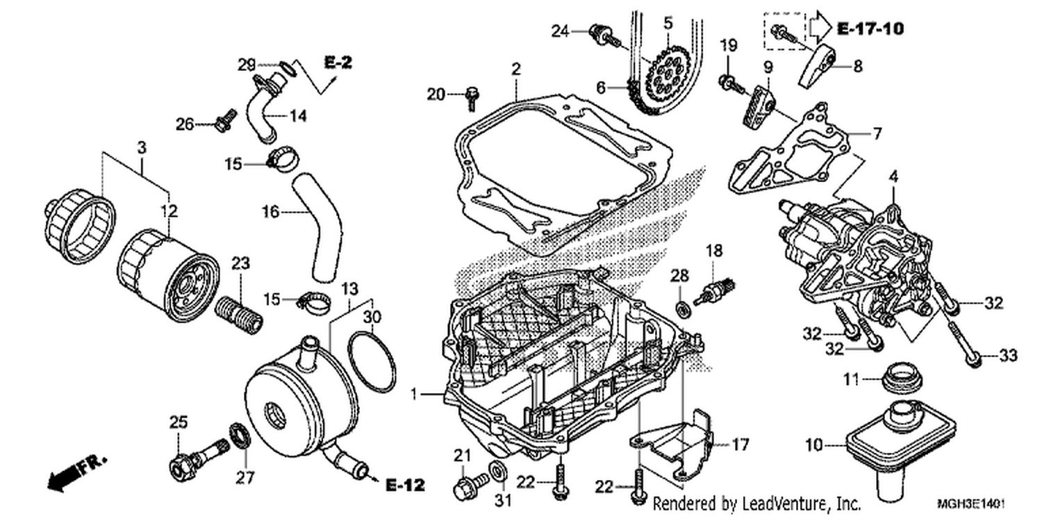  1 OIL PUMP (VFR1200XD)