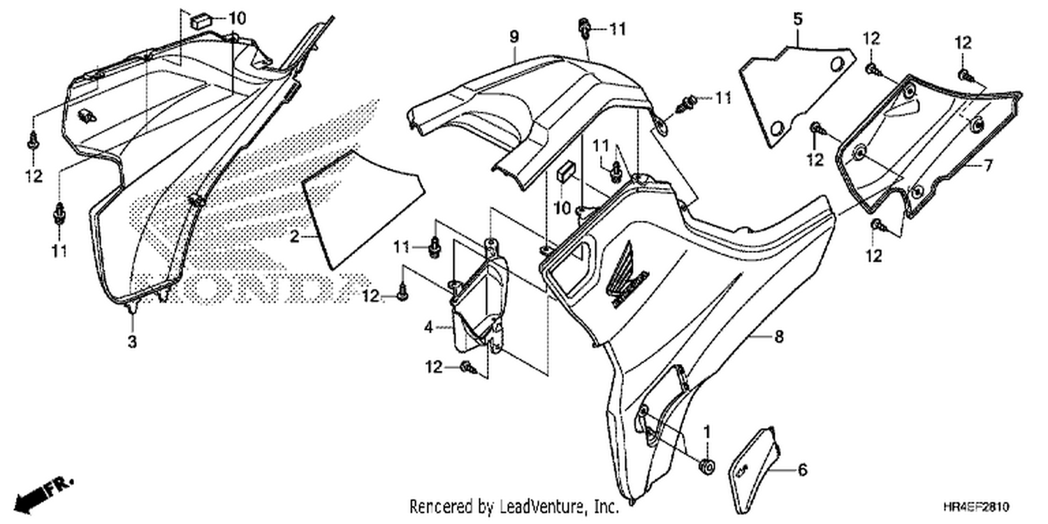  10 SIDE COVER/TANK COVER
