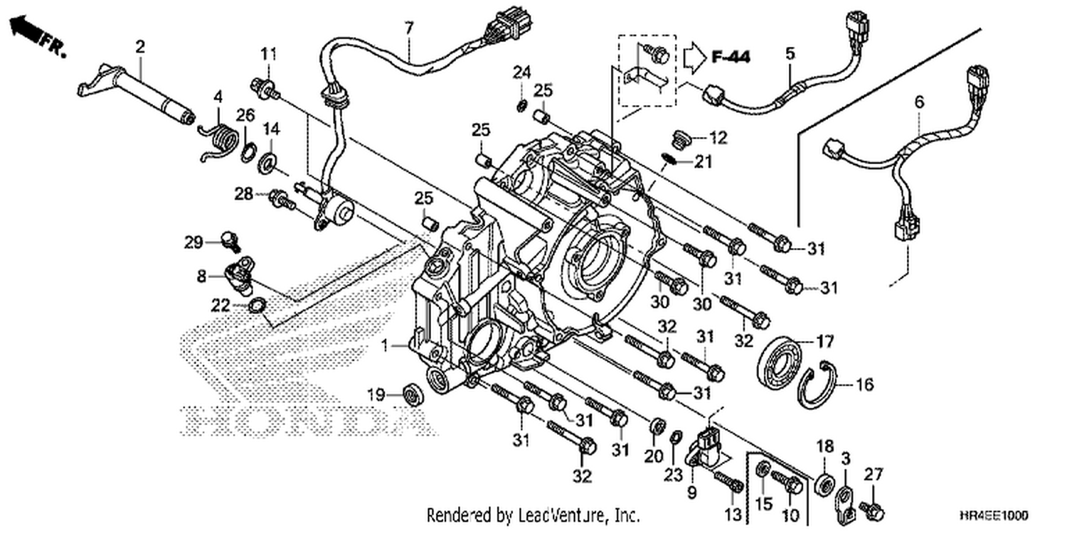  REAR CRANKCASE COVER