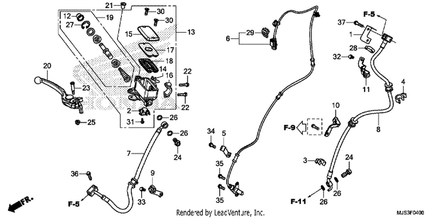  FR. BRAKE MASTER CYLINDER