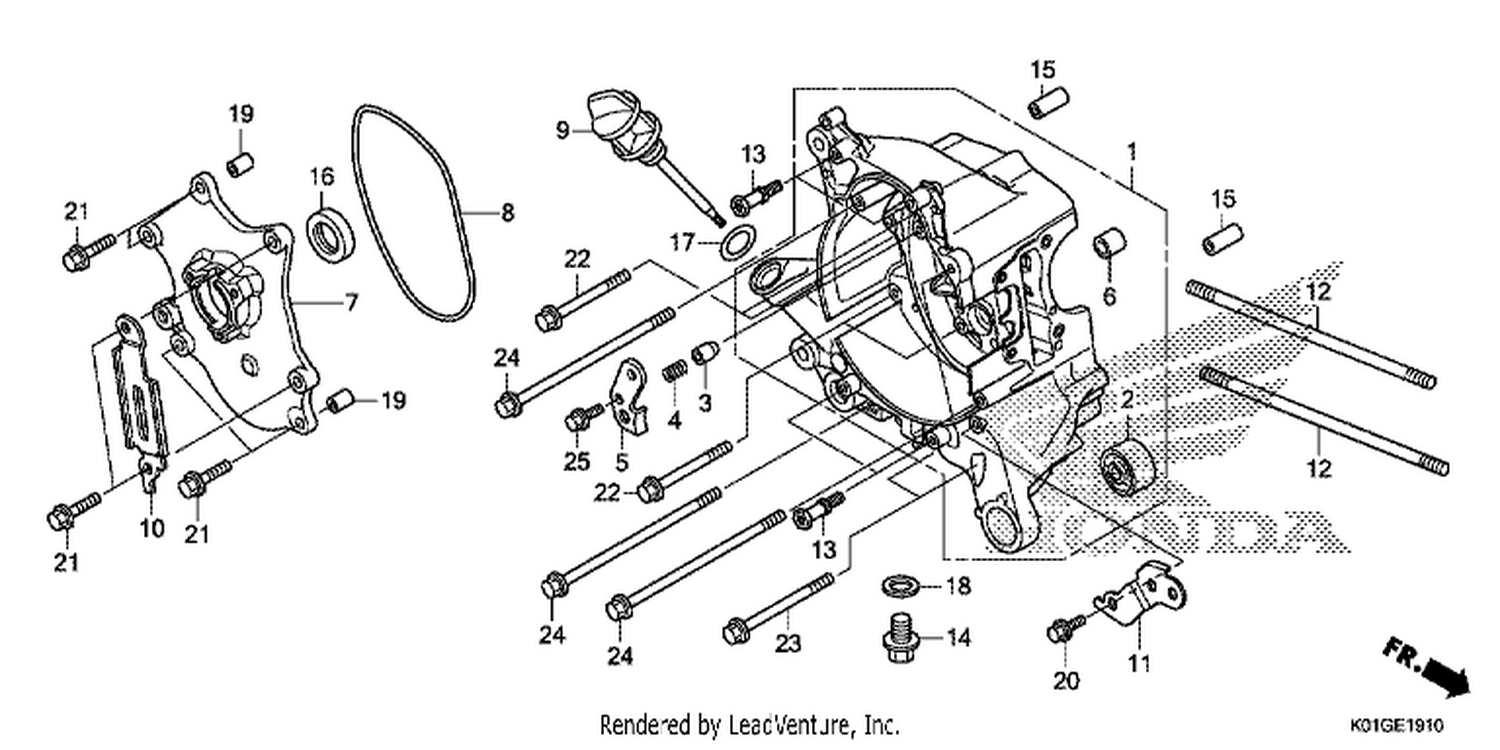  10 RIGHT CRANKCASE