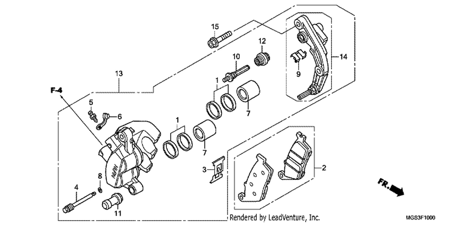  FRONT BRAKE CALI PER (NC700X)