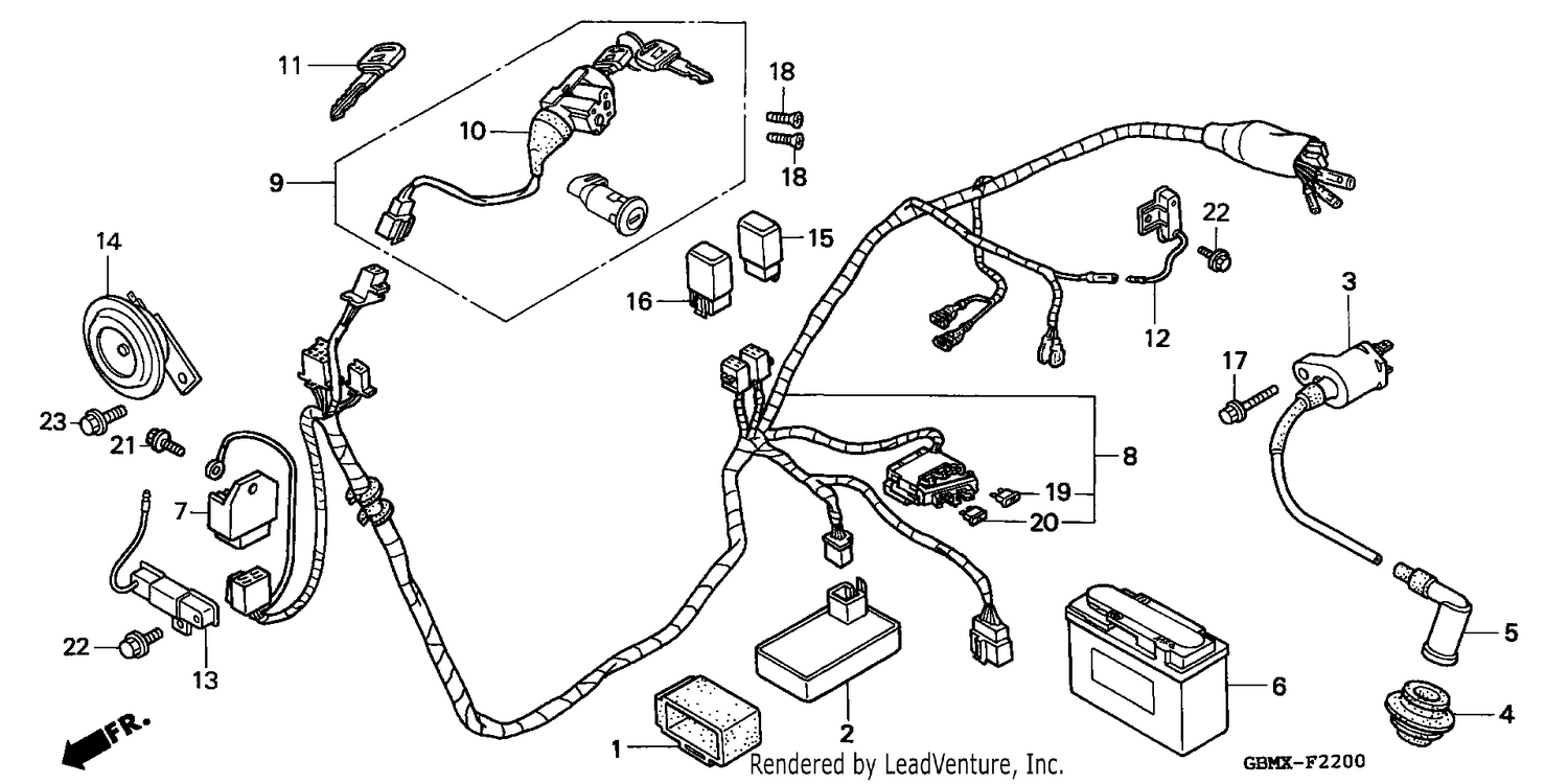 WIRE HARNESS/ IGNITION COIL/BATTERY
