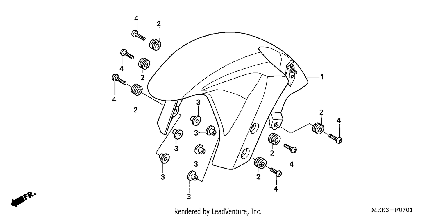 FRONT FENDER (CBR600RR5/6)